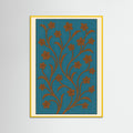 Yellow Wood Floral Patterns