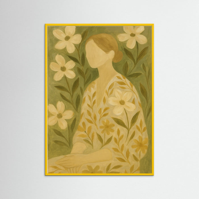 Yellow Wood Floral Quiet