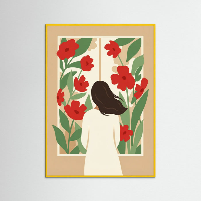 Yellow Wood Floral Repose