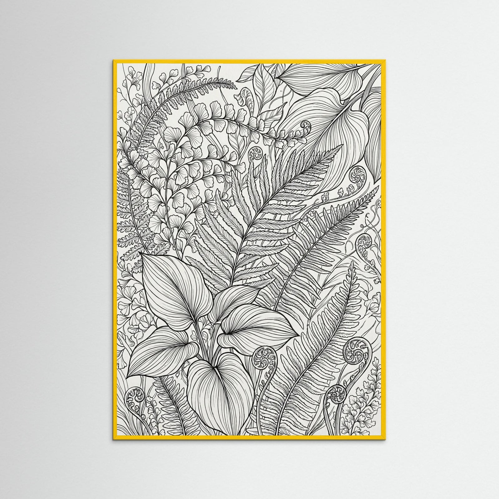 Yellow Wood Floral Rhythm