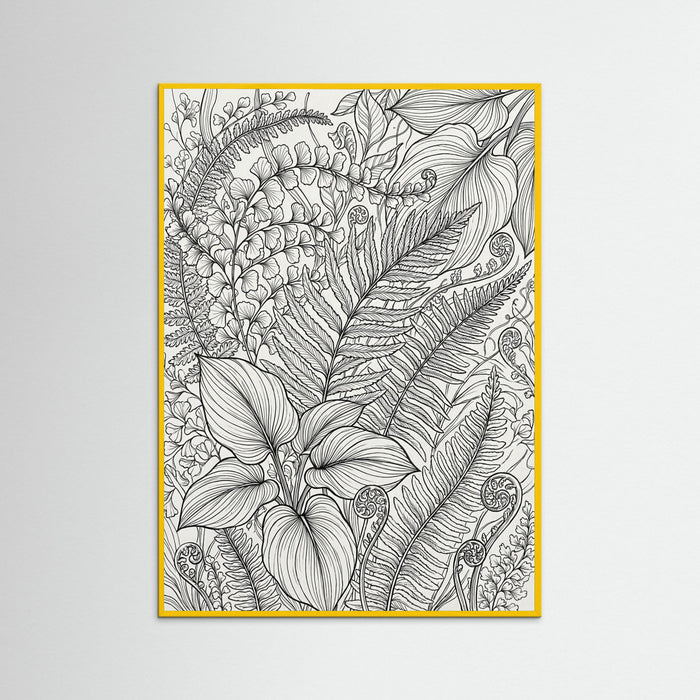 Yellow Wood Floral Rhythm