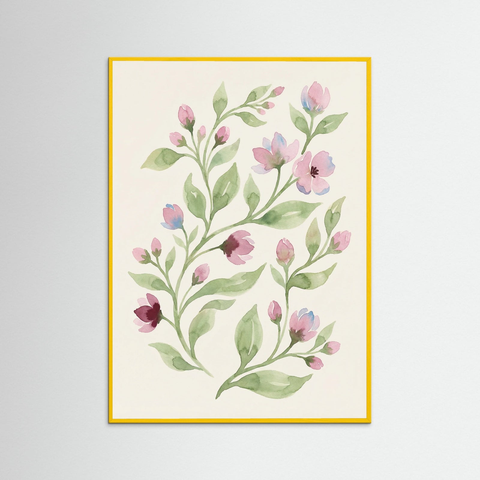 Yellow Wood Floral Whispers