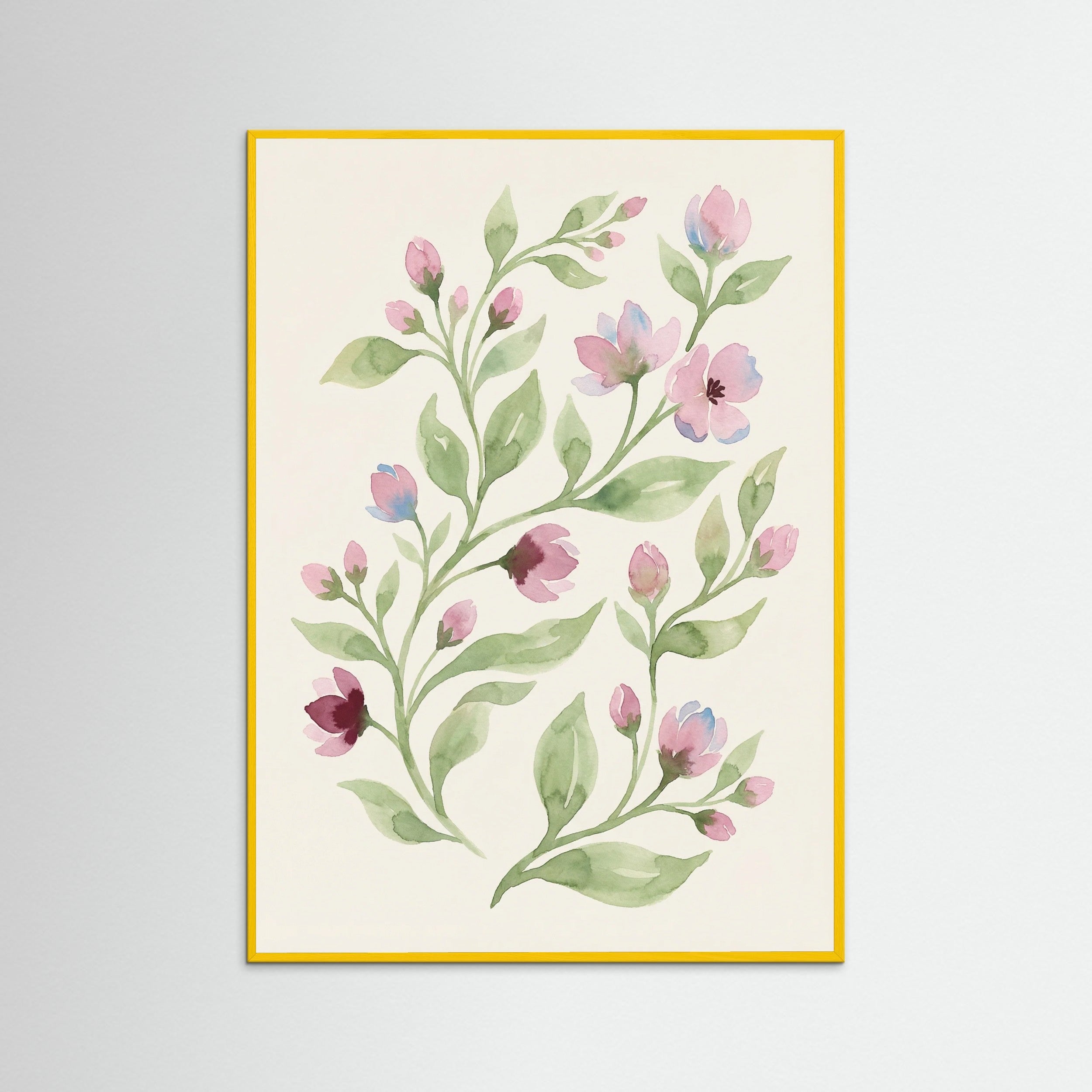 Yellow Wood Floral Whispers