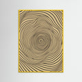 Yellow Wood Flowing Abstraction