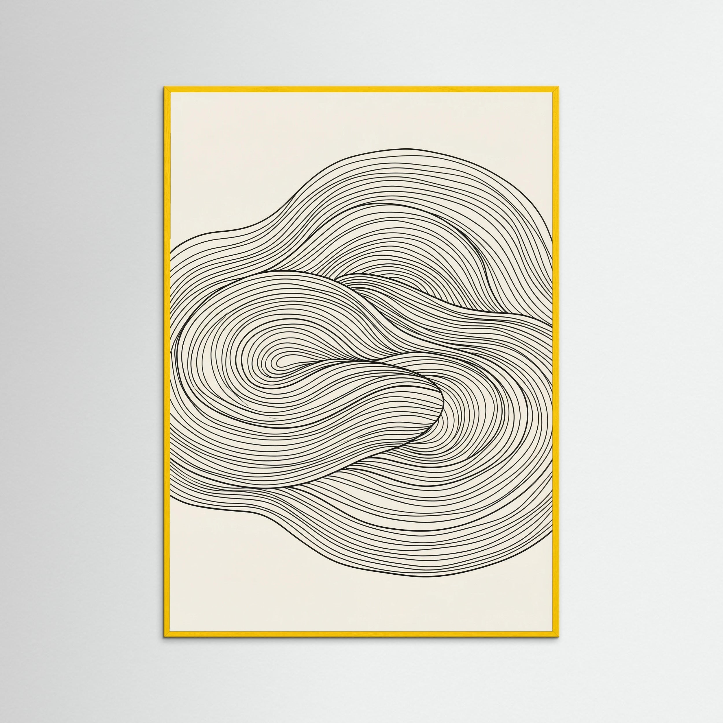 Yellow Wood Flowing Forms