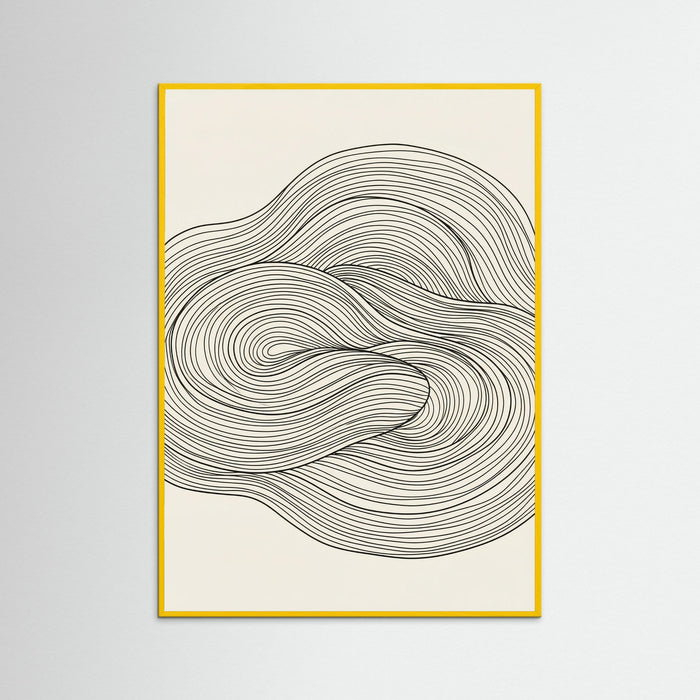 Yellow Wood Flowing Forms