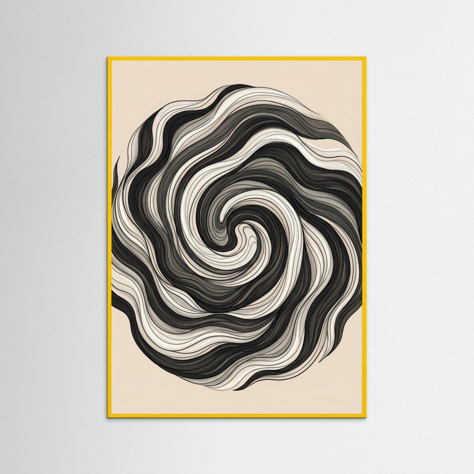 Yellow Wood Flowing Strands