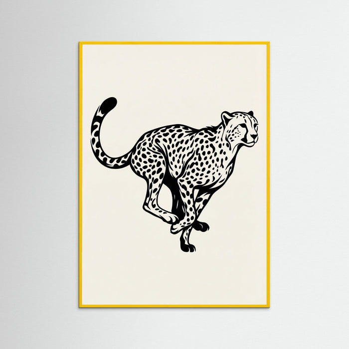 Yellow Wood Flowing Zebra