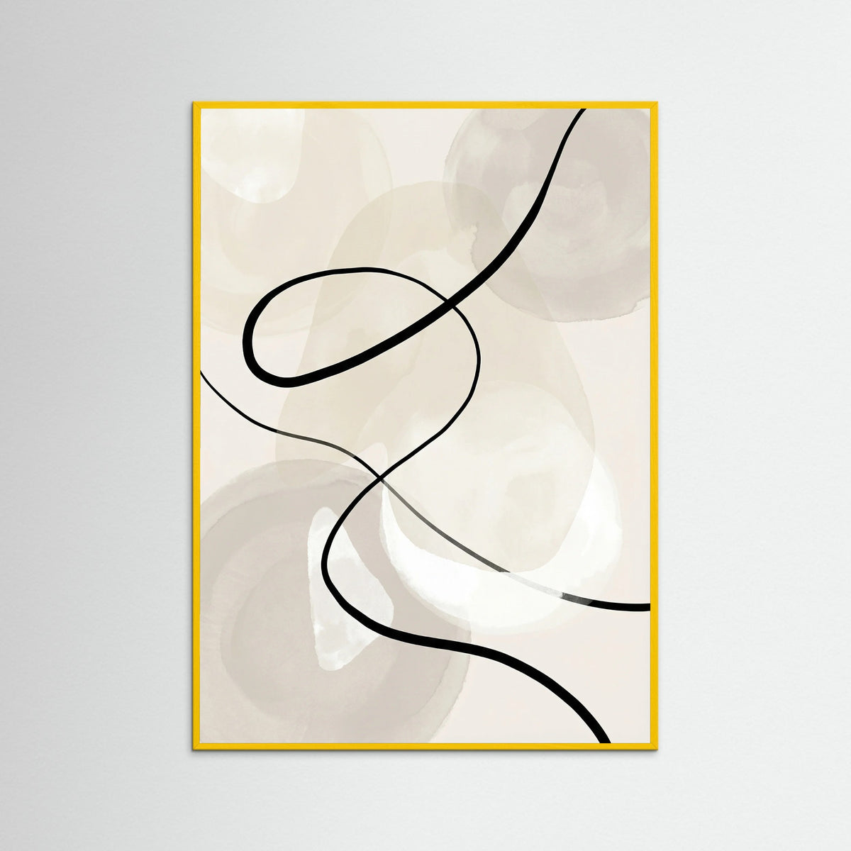 Yellow Wood Fluid Contour