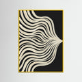 Yellow Wood Fluid Contours