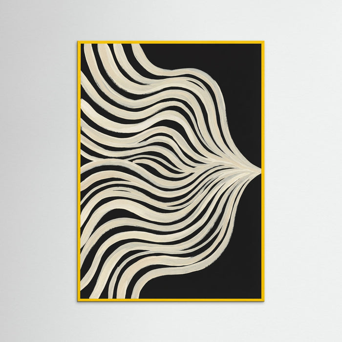Yellow Wood Fluid Contours