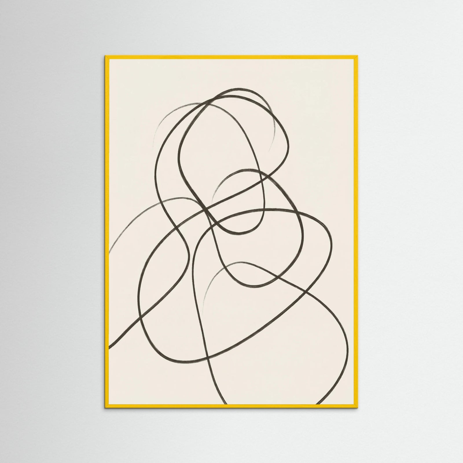 Yellow Wood Fluid Contours