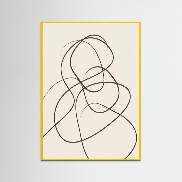 Yellow Wood Fluid Contours