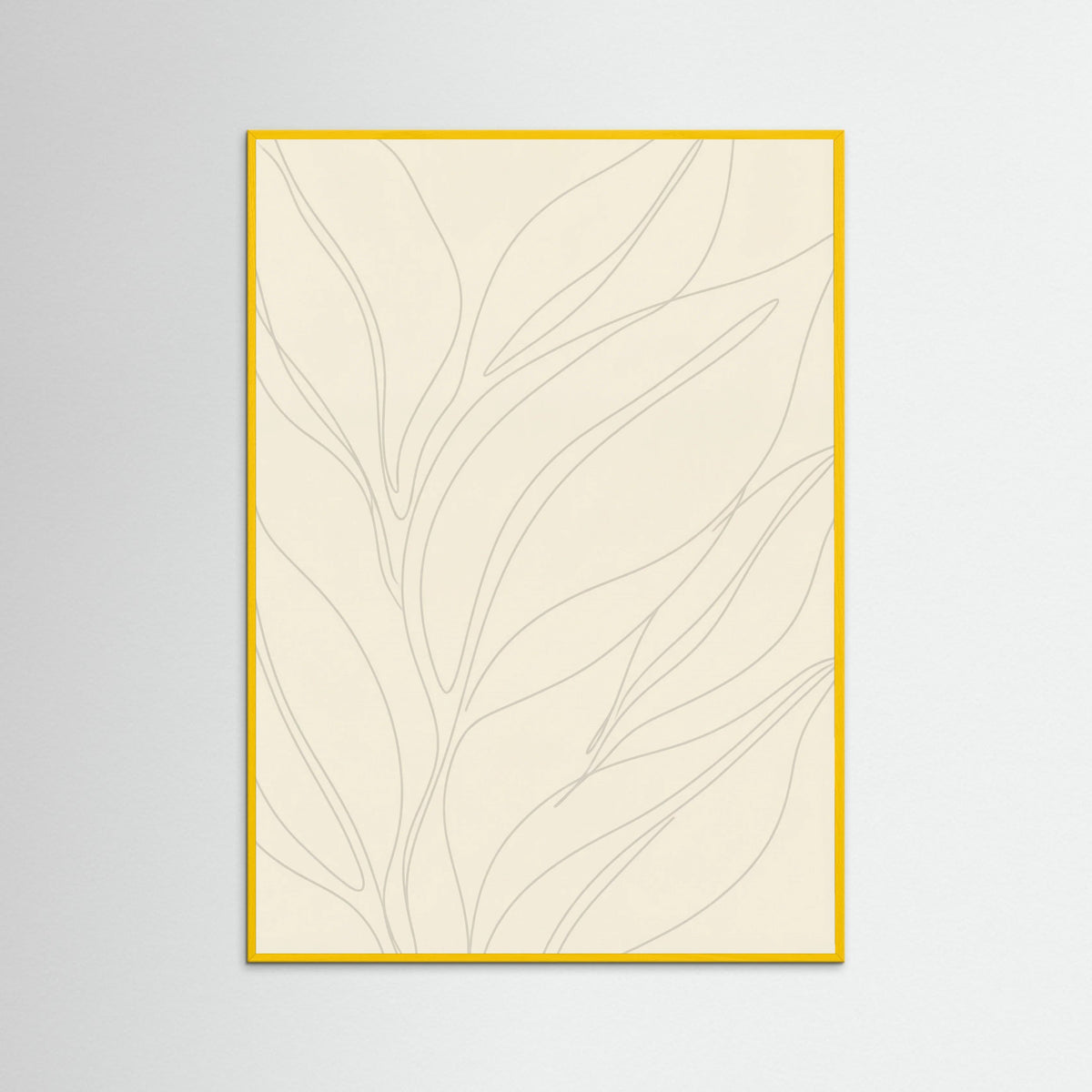 Yellow Wood Fluid Contours