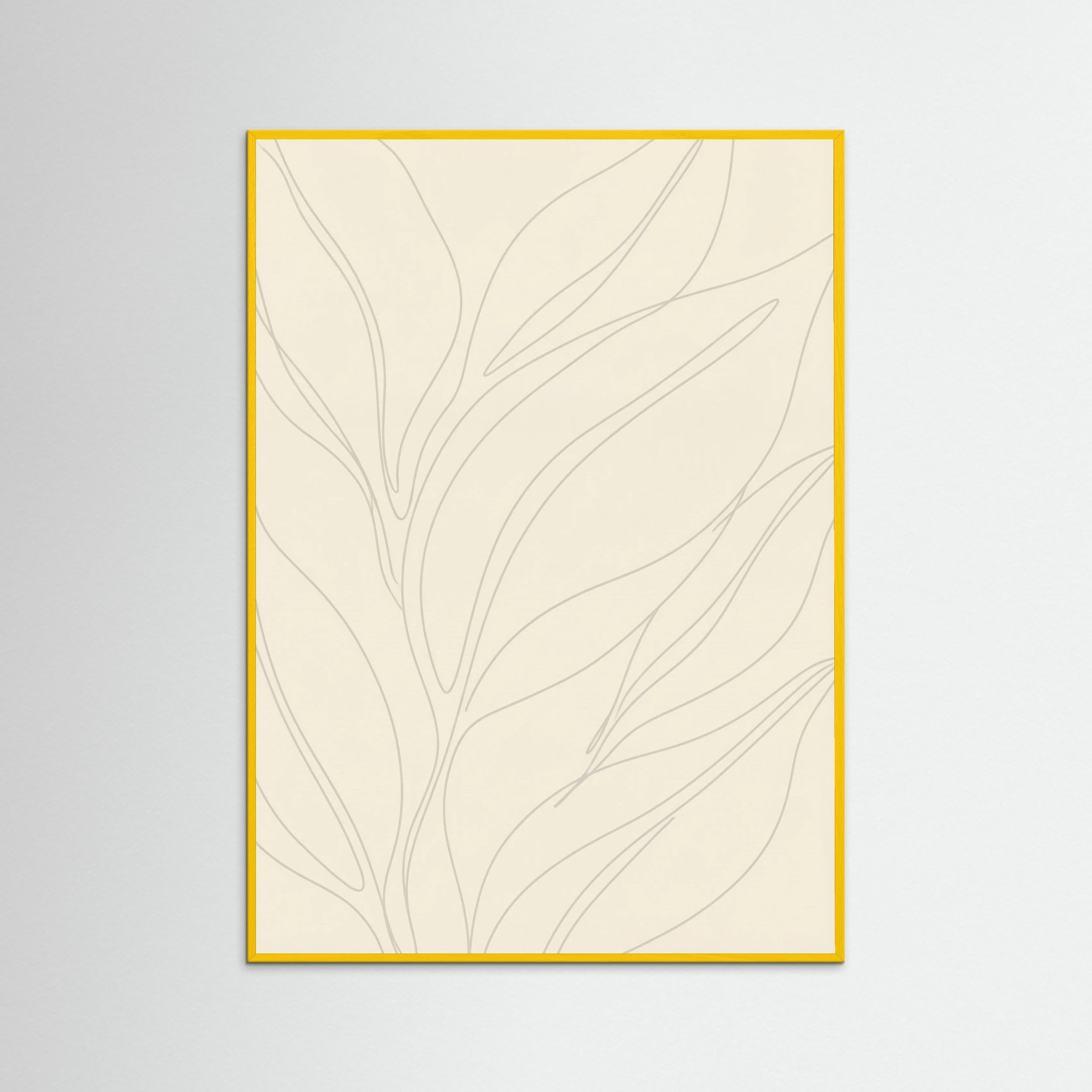 Yellow Wood Fluid Contours