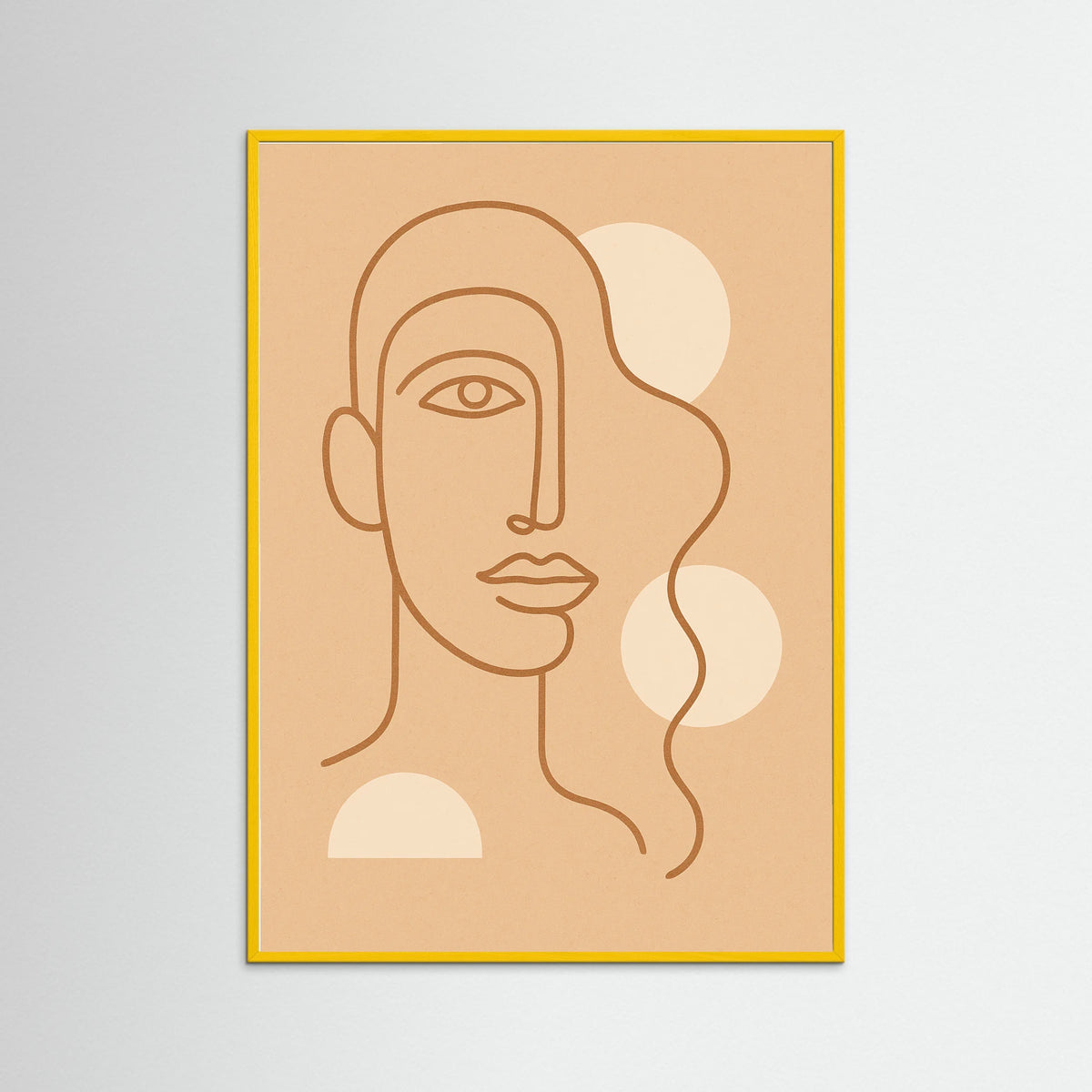 Yellow Wood Fluid Silhouette
