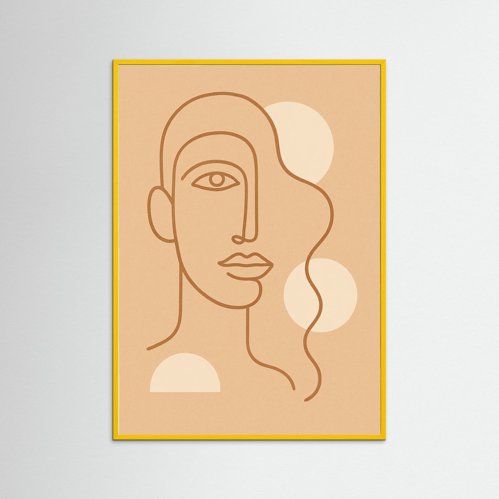 Yellow Wood Fluid Silhouette
