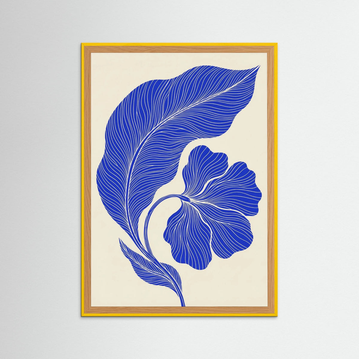 Yellow Wood Fluid Silhouette