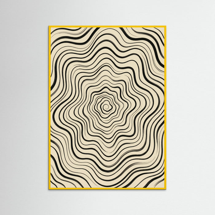 Yellow Wood Fluid Stripes