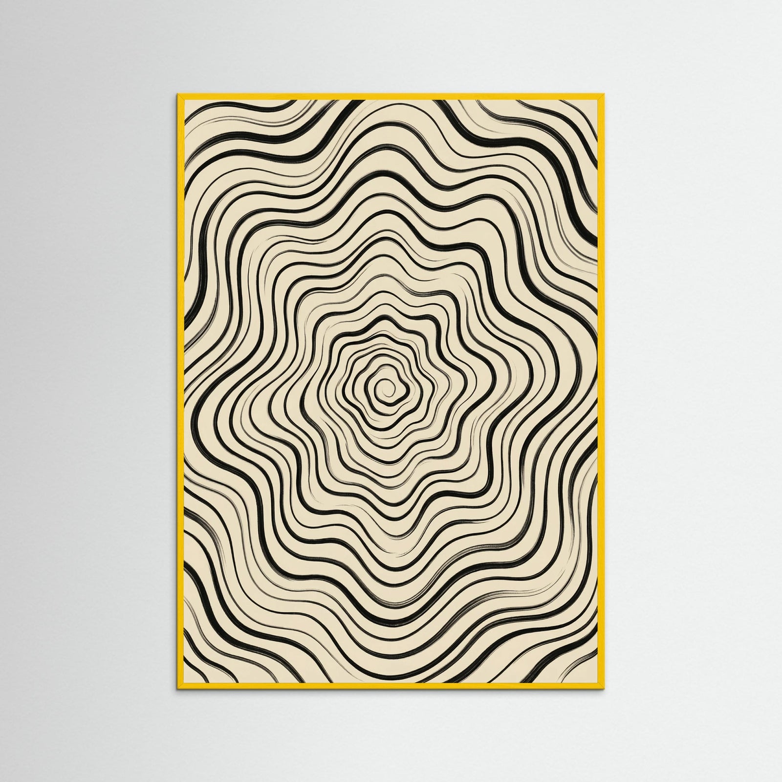 Yellow Wood Fluid Stripes