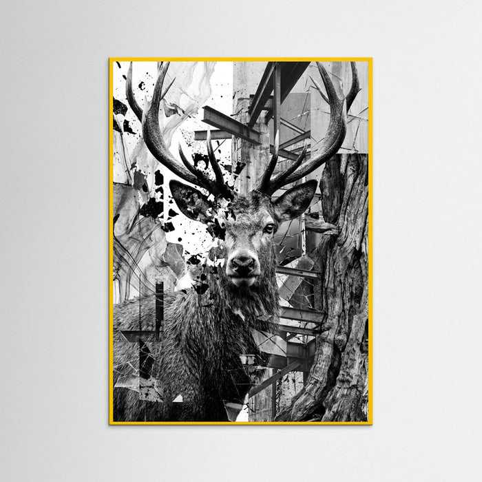 Yellow Wood Fractured Gaze