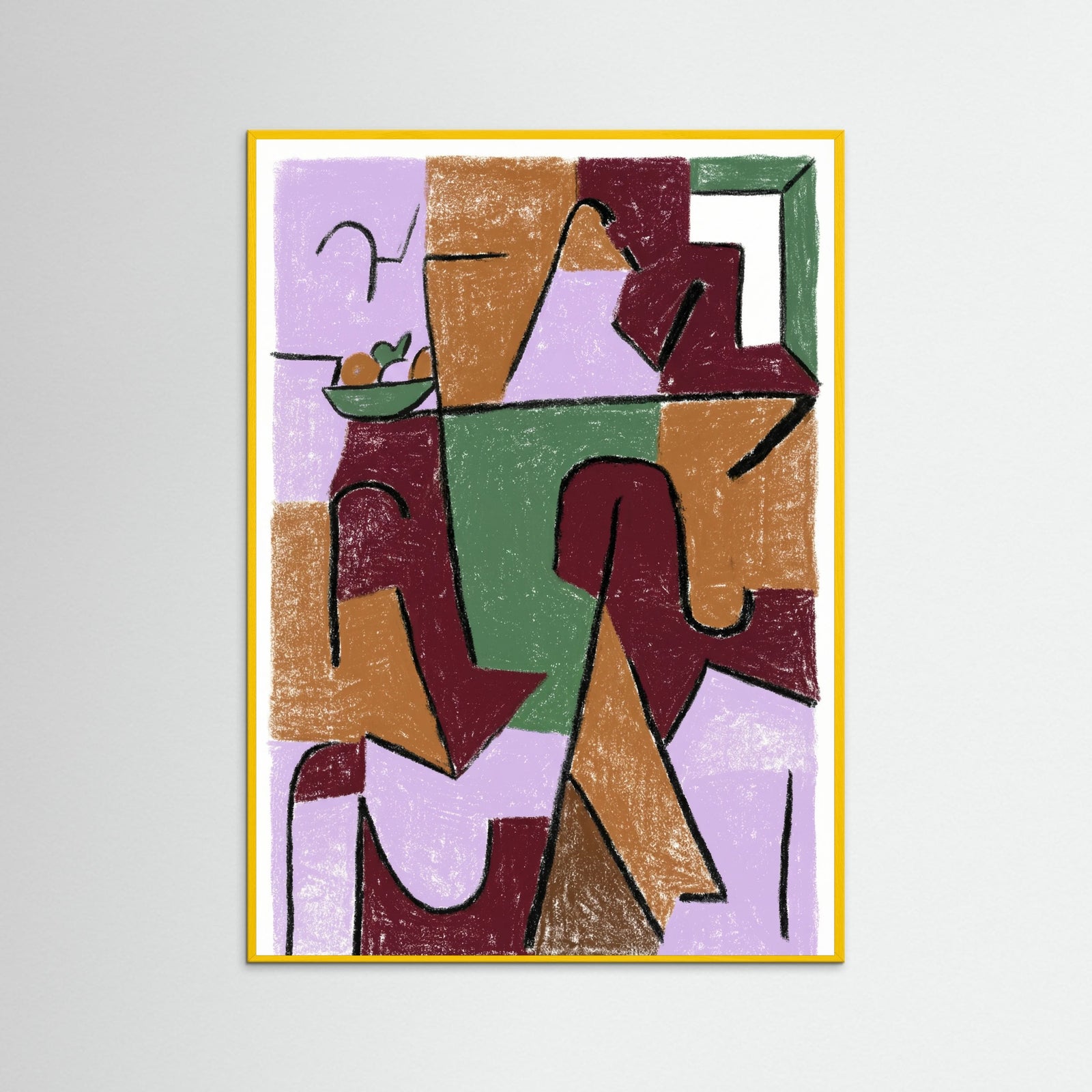 Yellow Wood Fragmented Forms