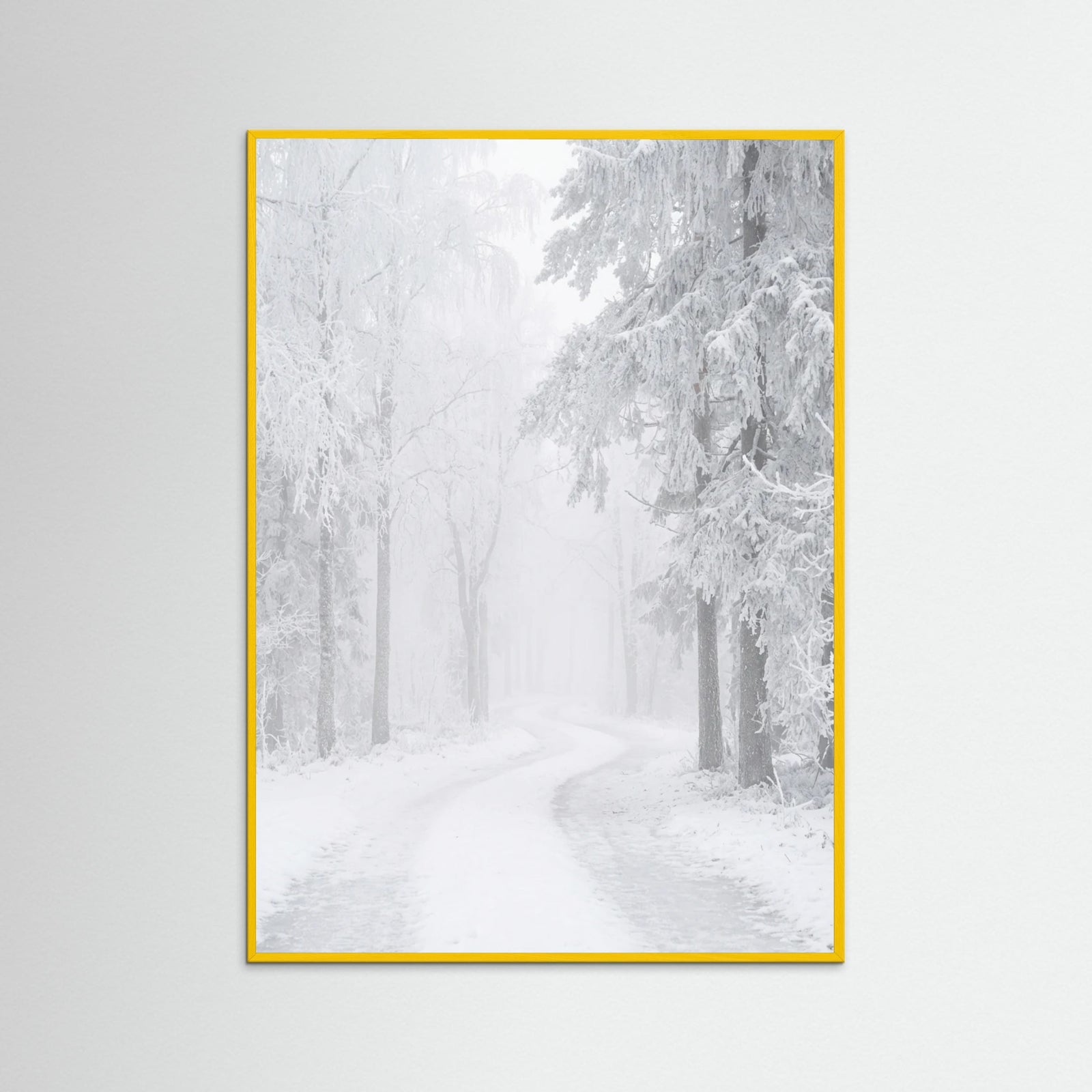 Yellow Wood Frozen Calm