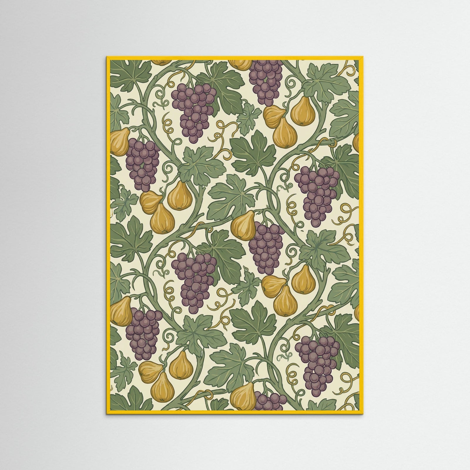 Yellow Wood Garden Trellis Motif