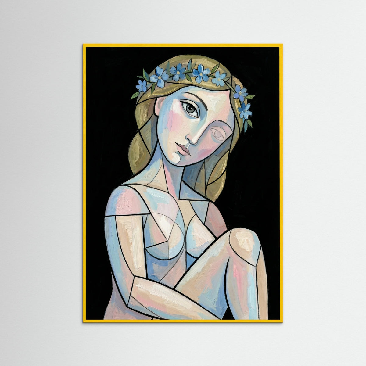 Yellow Wood Garlanded Visage