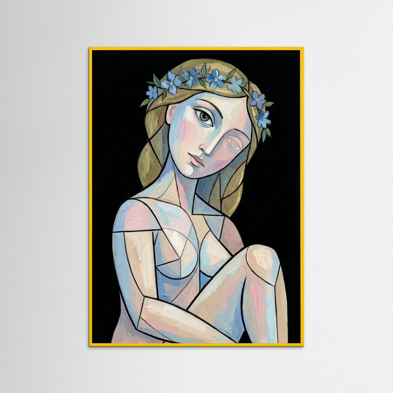 Yellow Wood Garlanded Visage