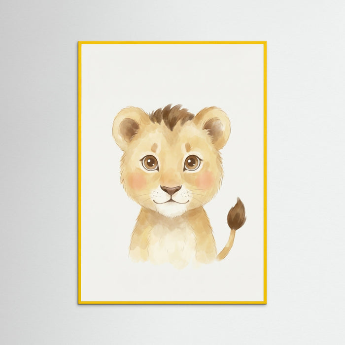 Yellow Wood Gentle Giraffe Charm