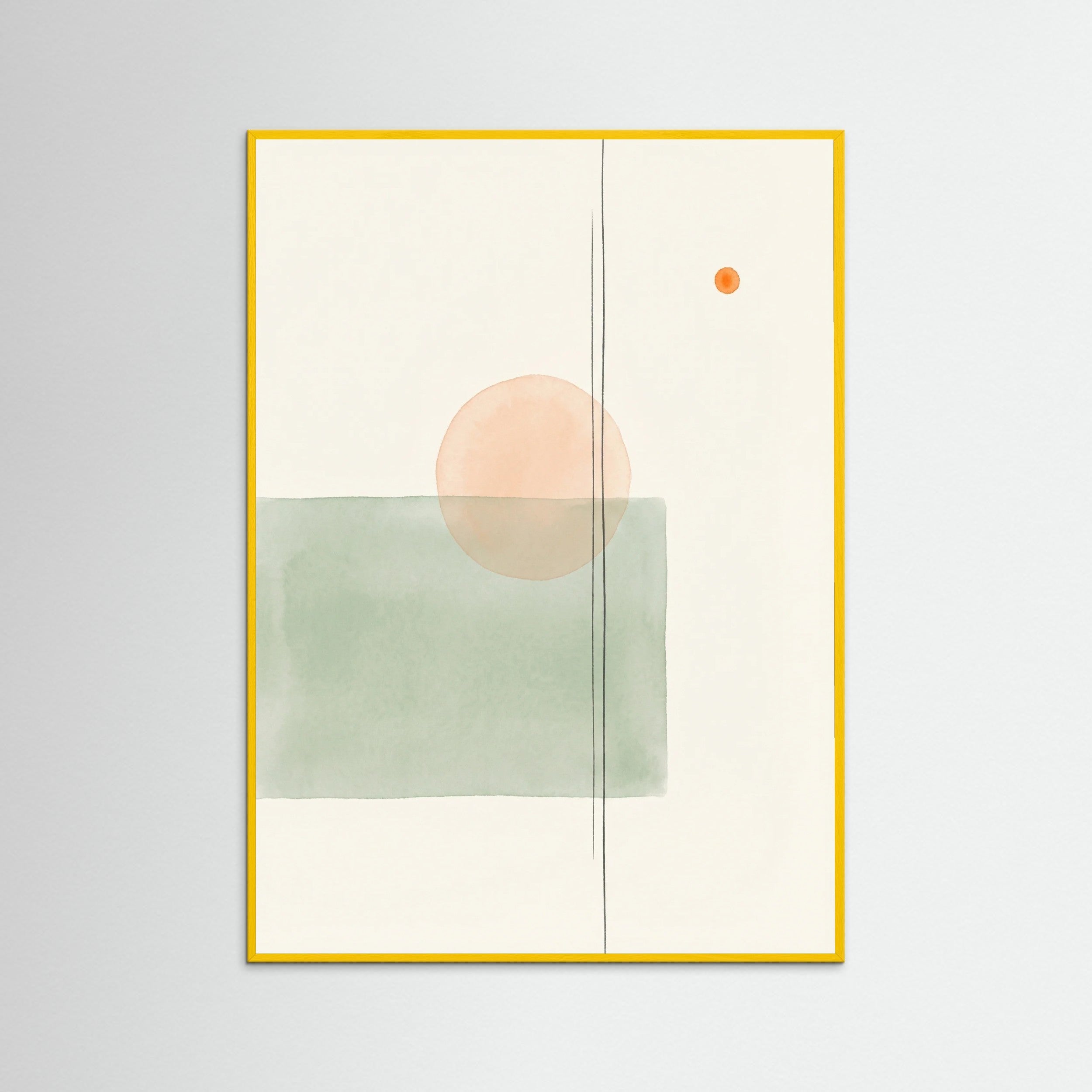 Yellow Wood Geometric Balance