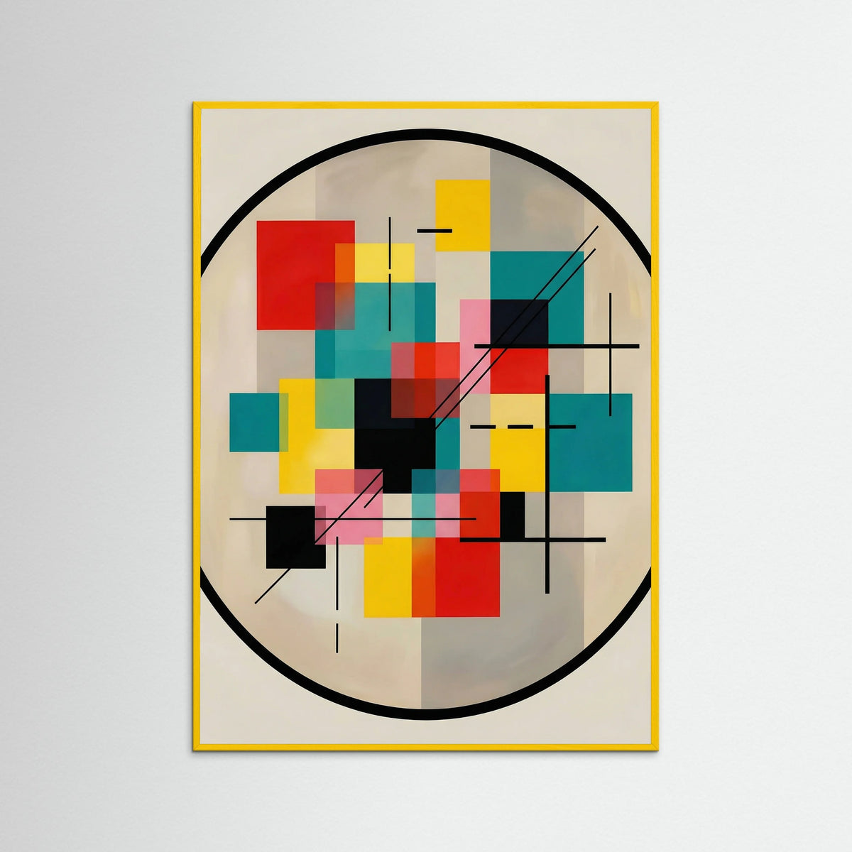 Yellow Wood Geometric Cosmos