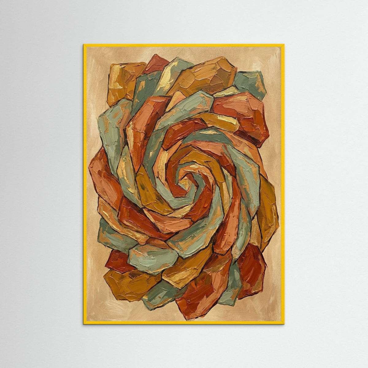 Yellow Wood Geometric Echoes