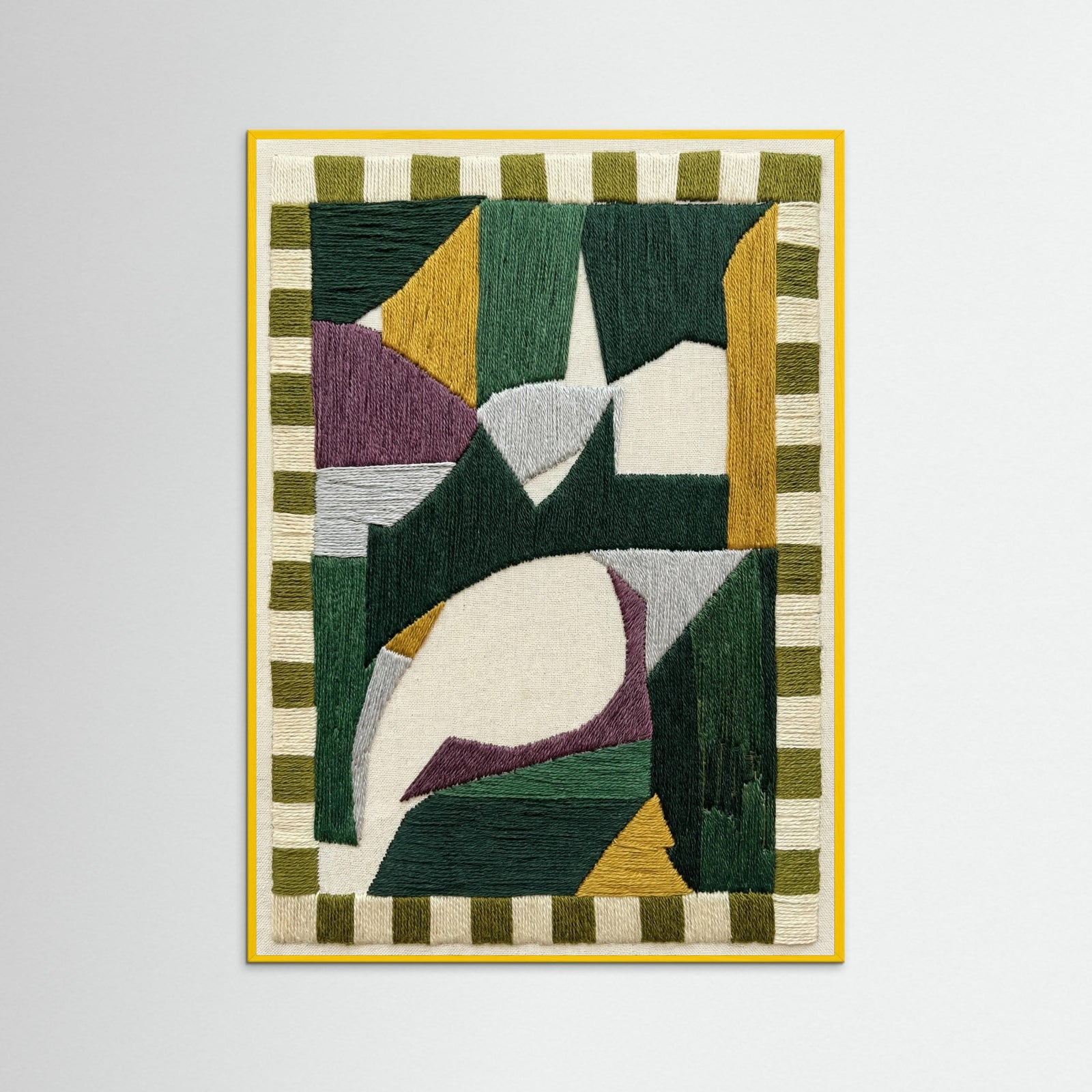 Yellow Wood Geometric Form