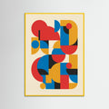 Yellow Wood Geometric Grid Study