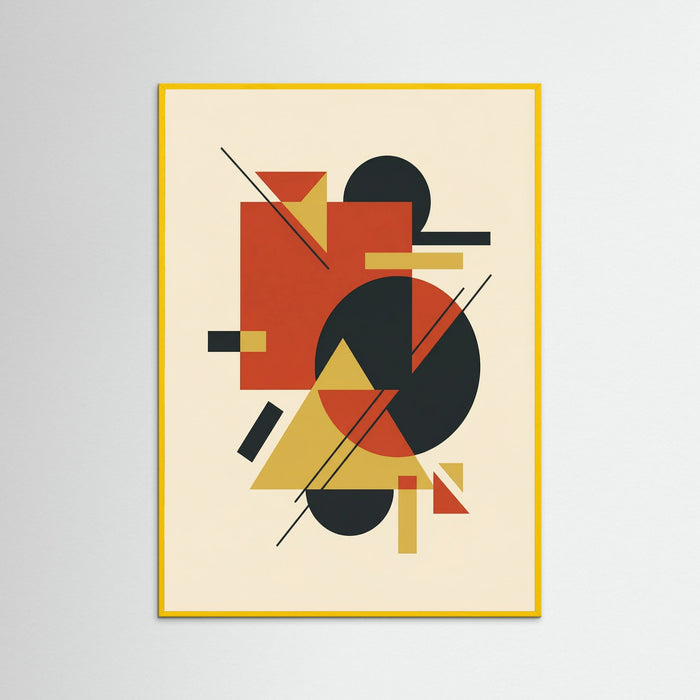 Yellow Wood Geometric Harmony Beige