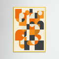 Yellow Wood Geometric Harmony Orange