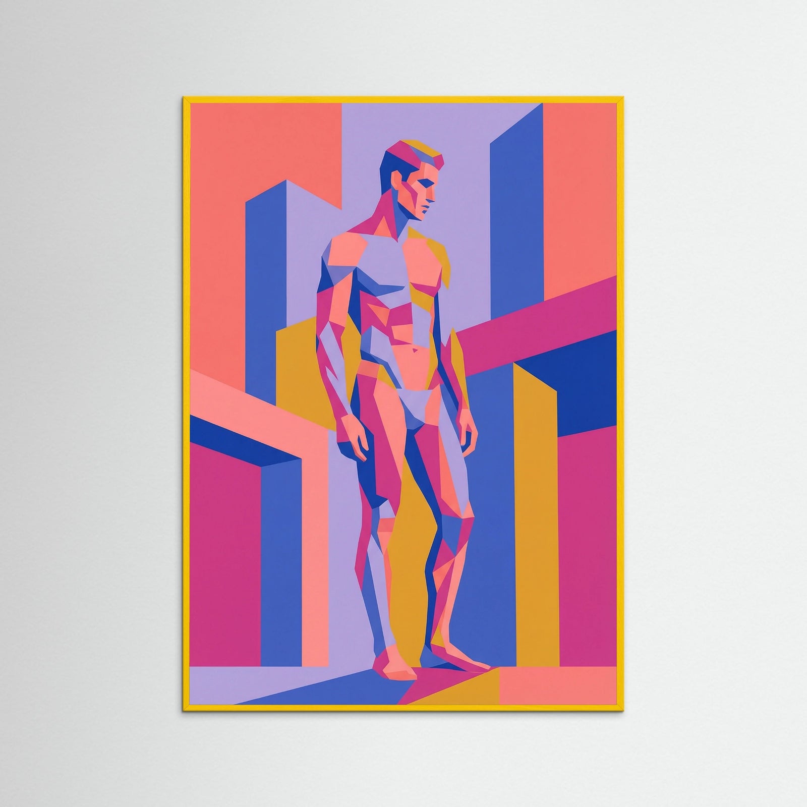 Yellow Wood Geometric Serenity