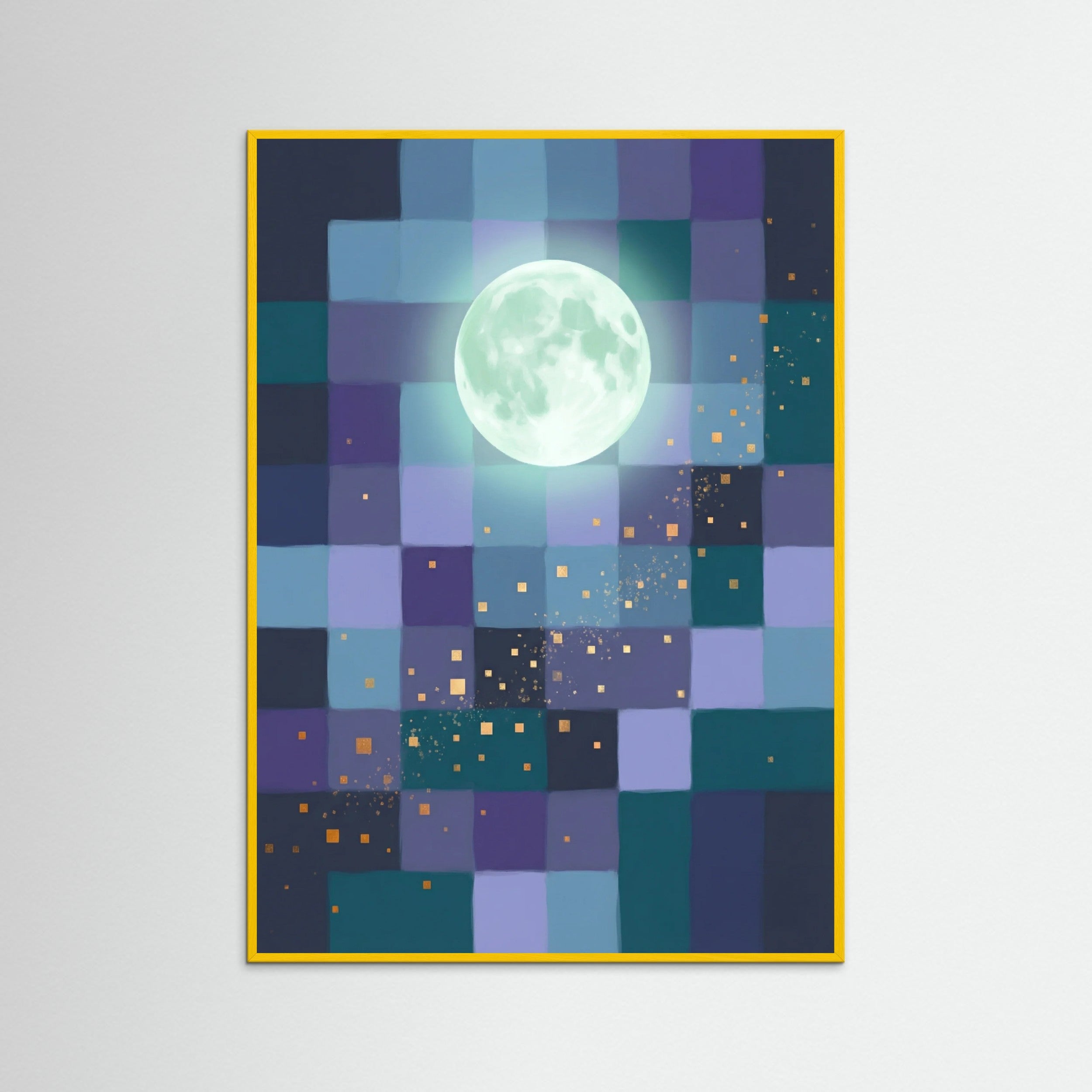 Yellow Wood Geometric Serenity