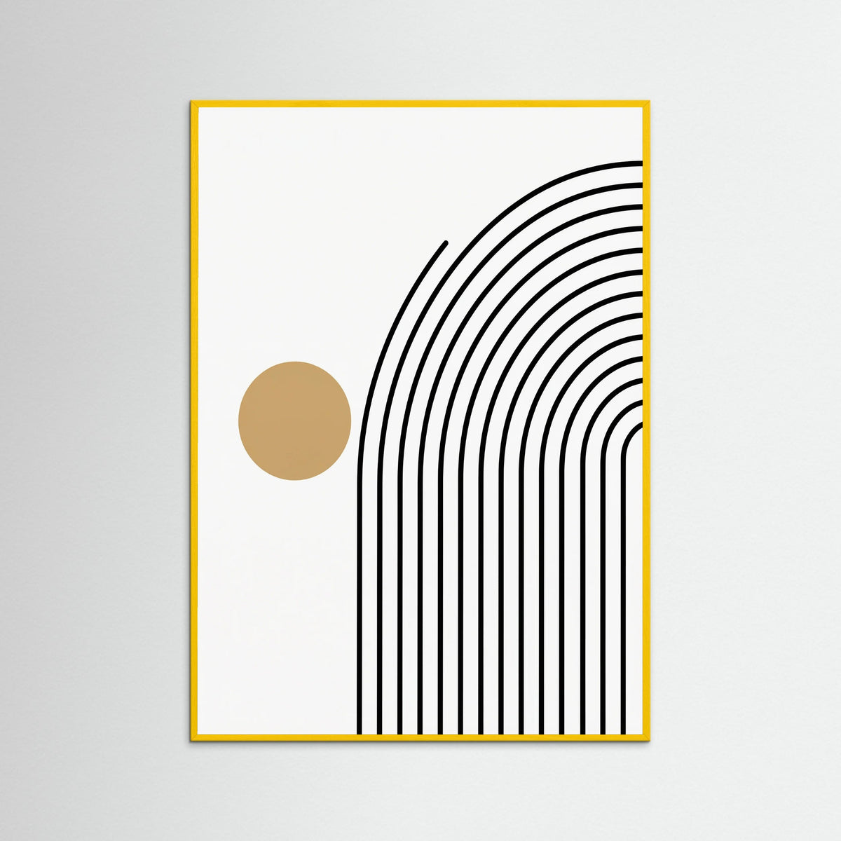 Yellow Wood Geometric Stillness