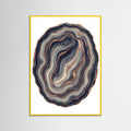 Yellow Wood Gilded Geode Streams