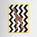Plakat Giraffe Heels zigzag – plakat i druk artystyczny