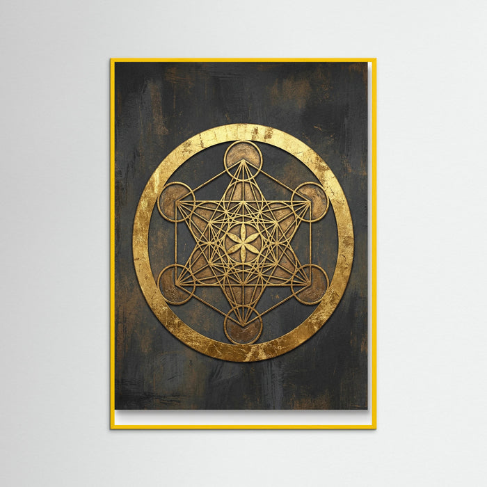 Yellow Wood Golden Sacred Geometry