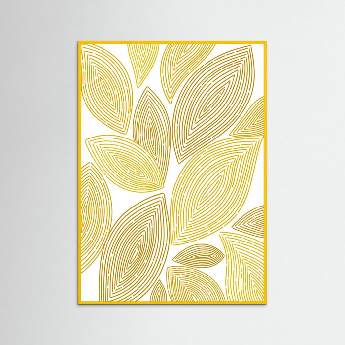 Yellow Wood Golden Spirals