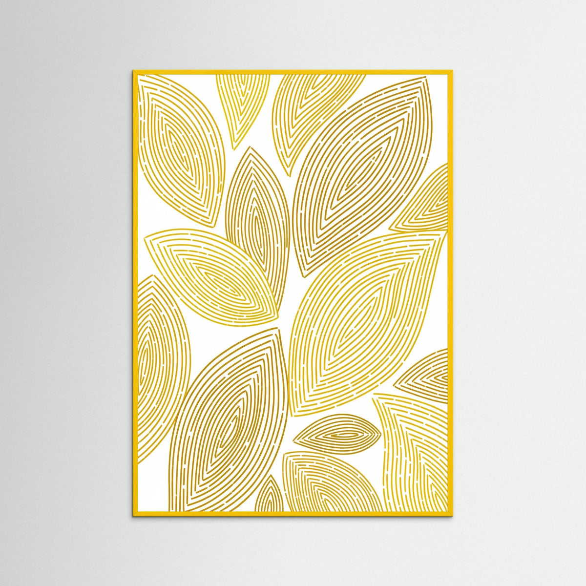 Yellow Wood Golden Spirals