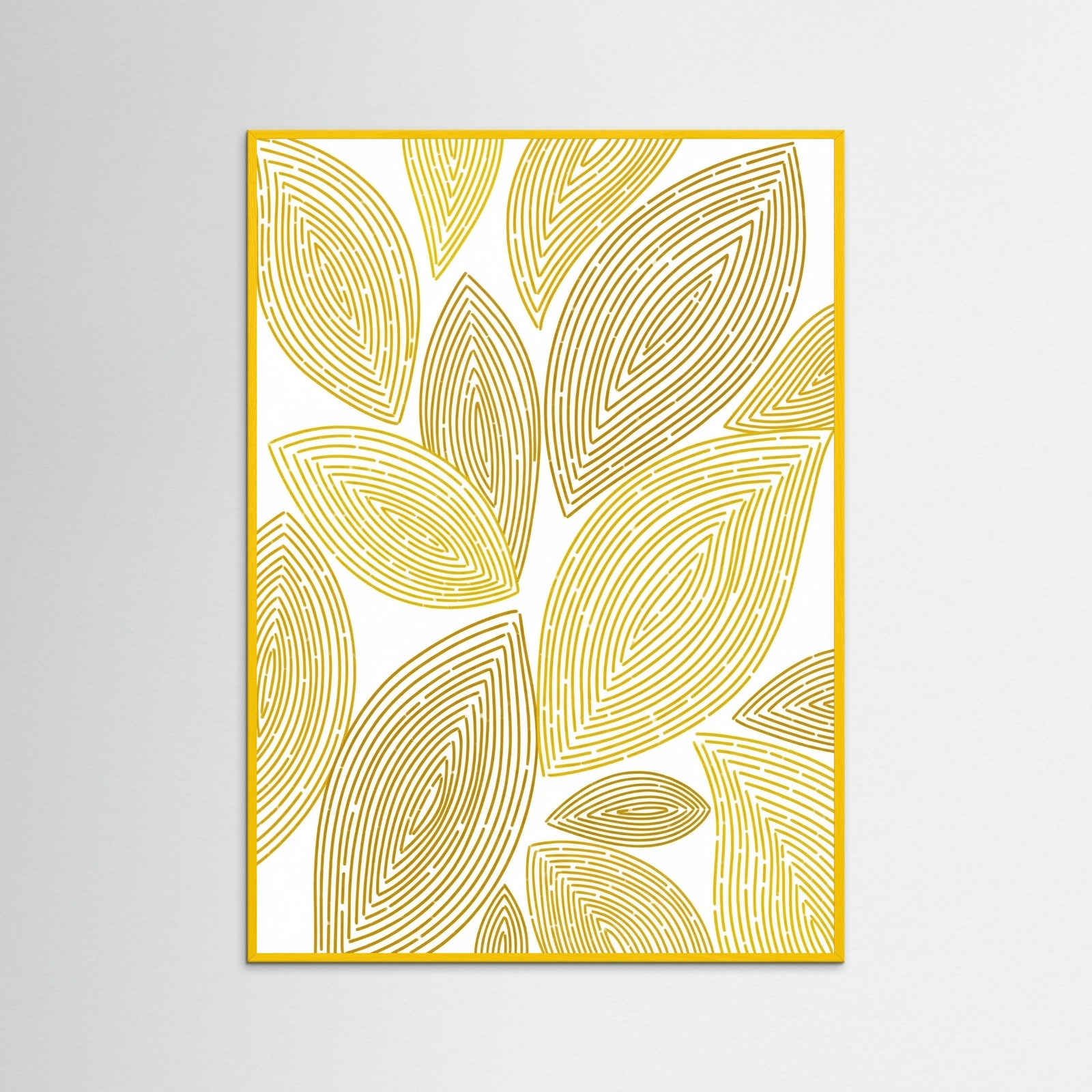 Yellow Wood Golden Spirals