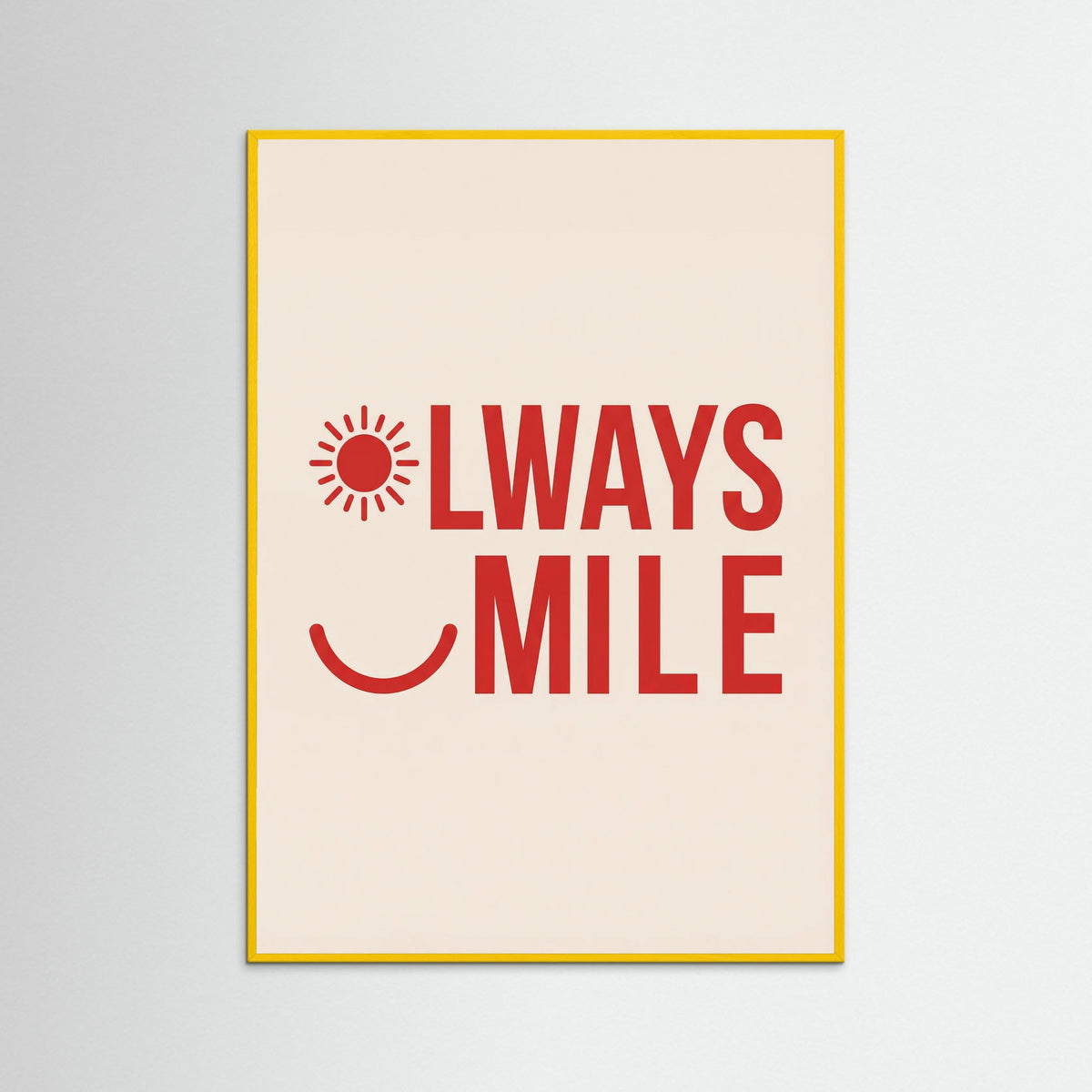 Yellow Wood Good Mood Hearts