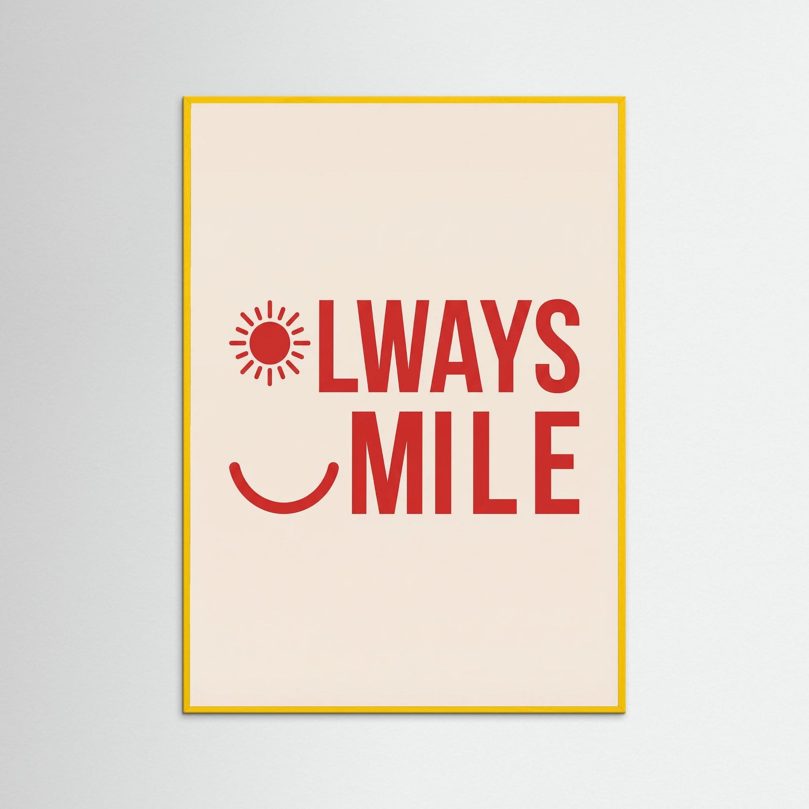 Yellow Wood Good Mood Hearts