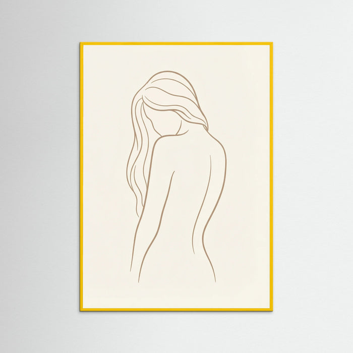 Yellow Wood Graceful Contours